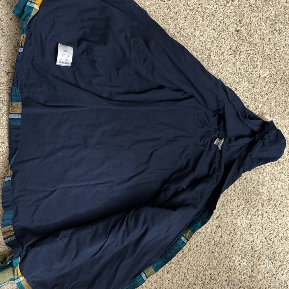 Eddie Bauer Buffalo Check Button Up Hooded Sweatshirt Size Small - Picture 10 of 10